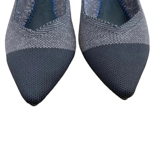 Rothy’s Twilight Metallic Captoe Points Flat Shoes Size 9.5 - Picture 4 of 11